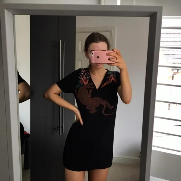 zara black floral mini dress Zara Floral Mini Dress – Change Things Up
